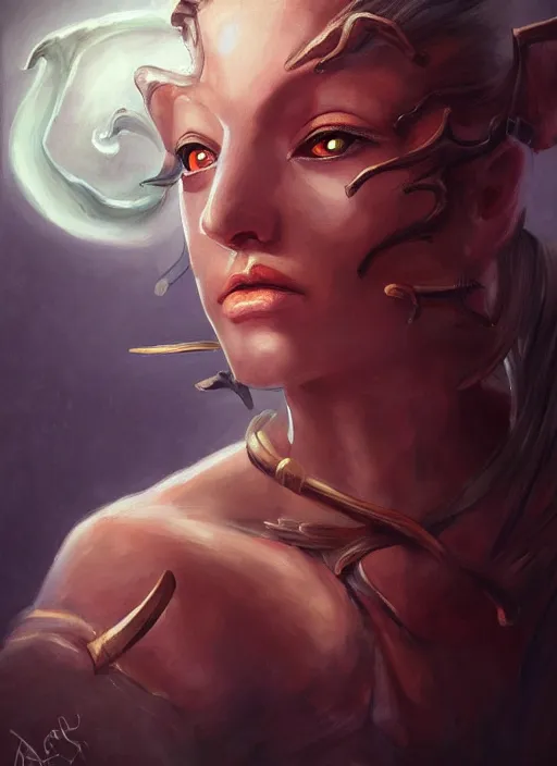 Prompt: fantasy painting of a beholder, portrait, oil painting, artgerm, dnd, rpg