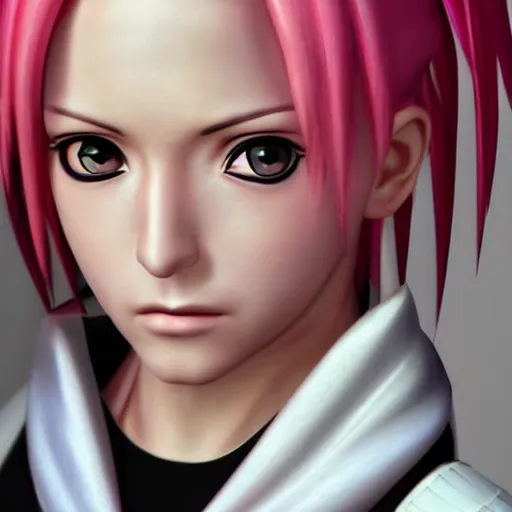 Prompt: sakura haruno photorealistic 3d