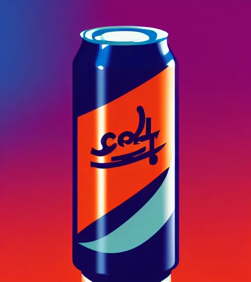 Image similar to icon stylized minimalist soda can, loftis, cory behance hd by jesper ejsing, by rhads, makoto shinkai and lois van baarle, ilya kuvshinov, rossdraws global illumination