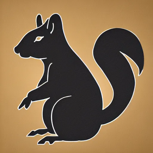 Image similar to outline of a squirrel