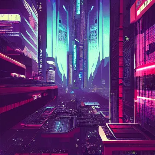 Image similar to “ planet earth, cyberpunk art by vincent lefevre, behance contest winner, altermodern, cityscape, synthwave, matte painting ”