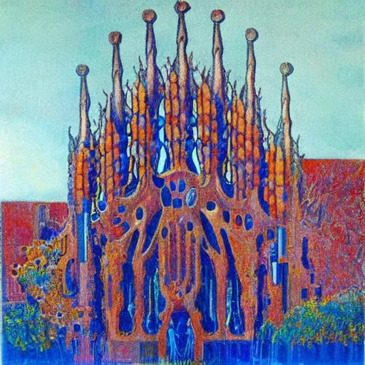 Image similar to artwork by antoni gaudi