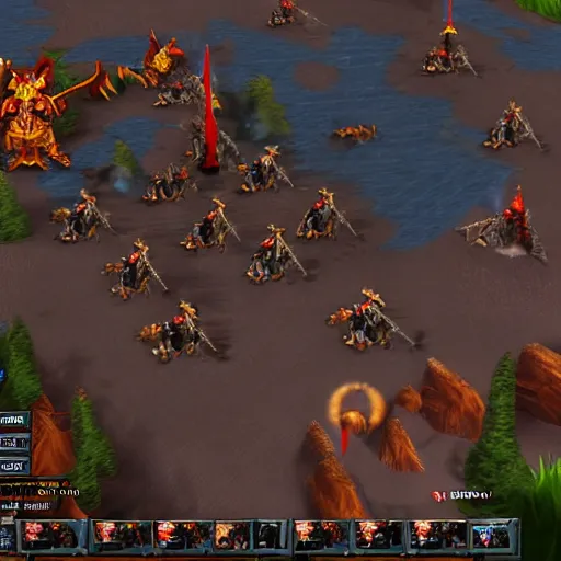 Prompt: Donald Trump as a unit in Warcraft 3, screenshot, 4k, high quality