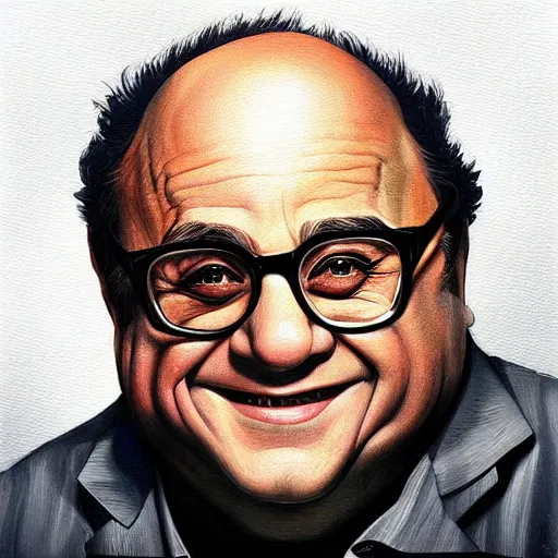 Image similar to Danny Devito painting by Artgerm