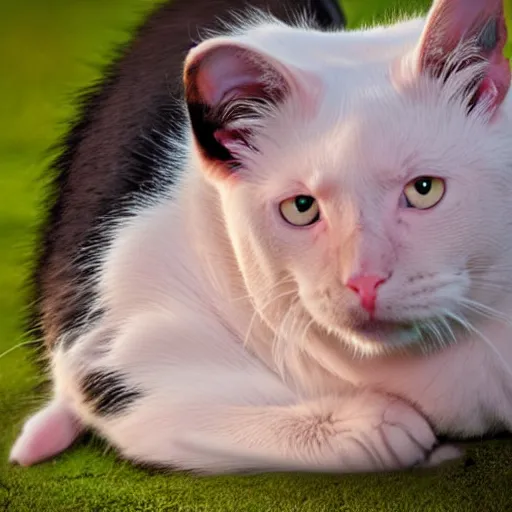 Image similar to a cat - pig - hybrid, animal photography