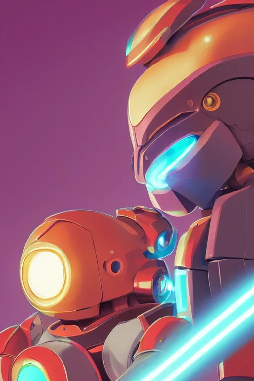 Image similar to metabots medabots medarotto medarot robot minimalist comics helmet mask neon cybereye, behance hd by jesper ejsing, by rhads, makoto shinkai and lois van baarle, ilya kuvshinov, rossdraws global illumination ray tracing hdr radiating a glowing aura