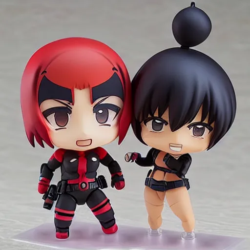 Image similar to ((((deadpool)))), An anime Nendoroid of (((((deadpool))))), figurine, detailed product photo