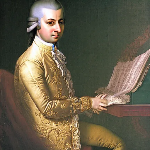 Prompt: mozart farting