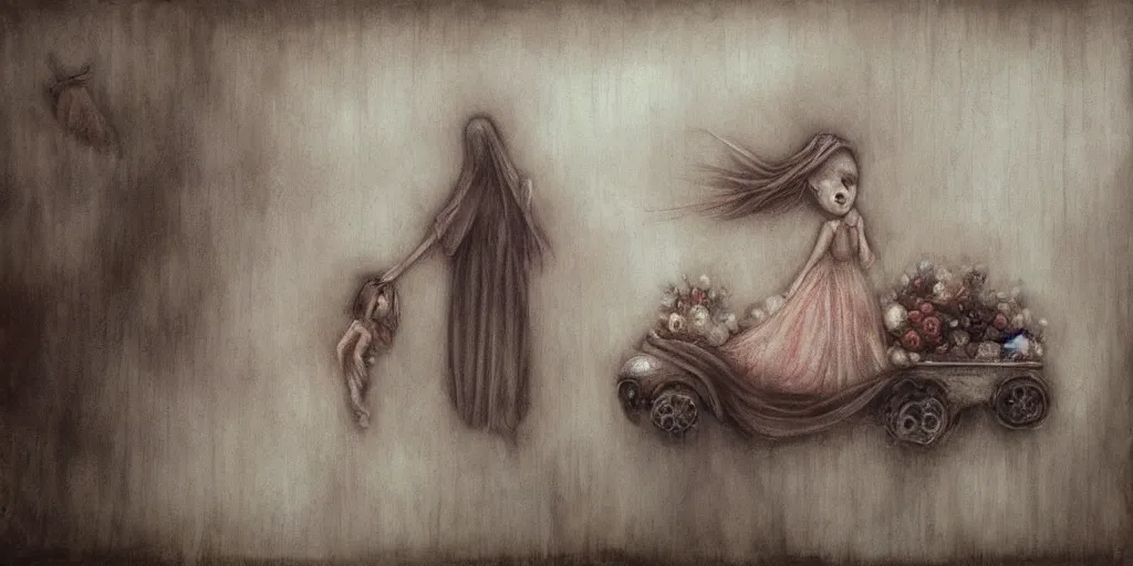 Image similar to Funeral procession by Nicoletta Ceccoli