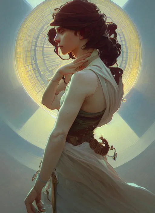 Prompt: flat earth intricate, elegant, highly detailed, digital painting, artstation, concept art, smooth, sharp focus, illustration, art by artgerm and greg rutkowski and alphonse mucha