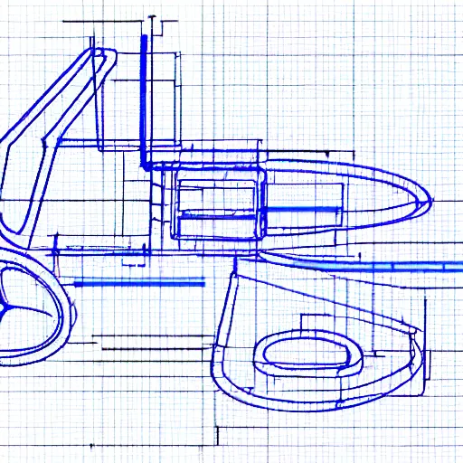 Image similar to technical blueprint schematic wireframe diagram of a ghost