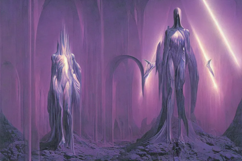 Image similar to divine light, wayne barlowe.