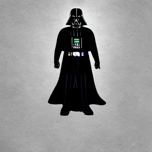 Image similar to Darth Vader in the style of GTAV