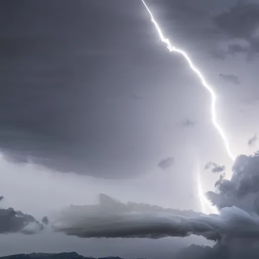 Prompt: a tornado shaped cloud, digital art, award winning, dramatic lightning, UHD, 4k