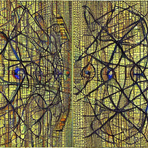 Prompt: neural network designed by leonardo davinci