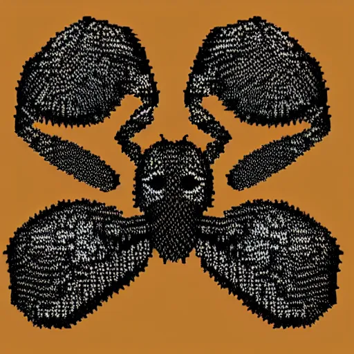 Image similar to an anthropomorphic spider knitting a sweater out of its own silk, ultra detailed, 8 k, trending on artstation, award - winning art,