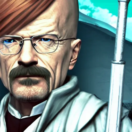 Image similar to Walter white is a final fantasy 7 character