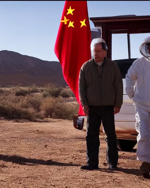 Image similar to 4 k still from breaking bad, starring xi jinping