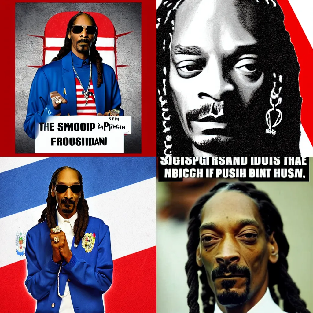 Prompt: Snoop Dogg as the president of Russian Federation