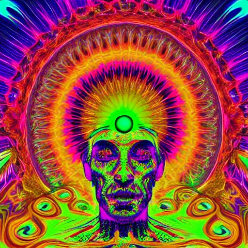 Image similar to psychedelic ego death