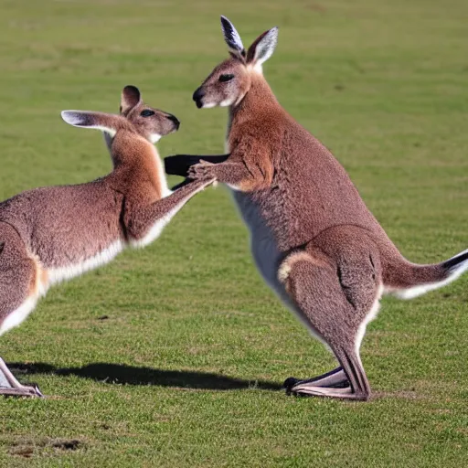 Image similar to kangaroos playing soccer