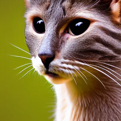 Prompt: a cat - lama - hybrid with a beak, animal photography, wildlife photo, award winning
