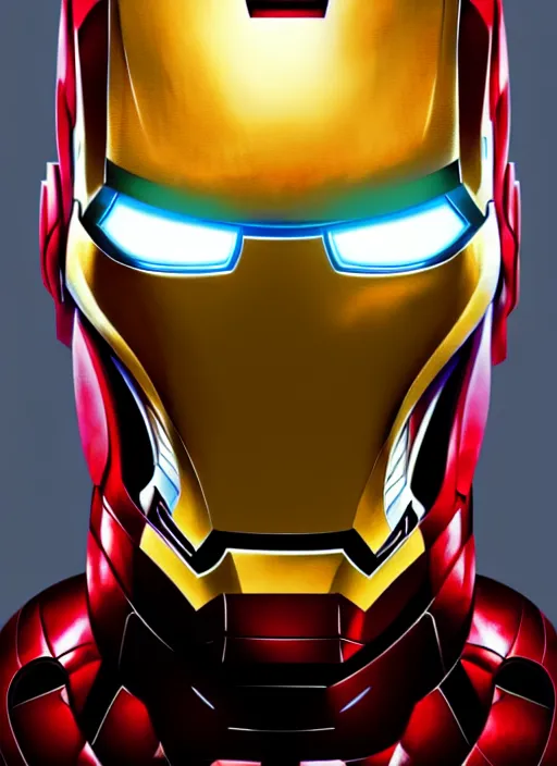 Image similar to portrait of iron man, marvel, victorian, concept art, detailed face, fantasy, close up face, highly detailed, cinematic lighting, digital art painting by greg rutkowski