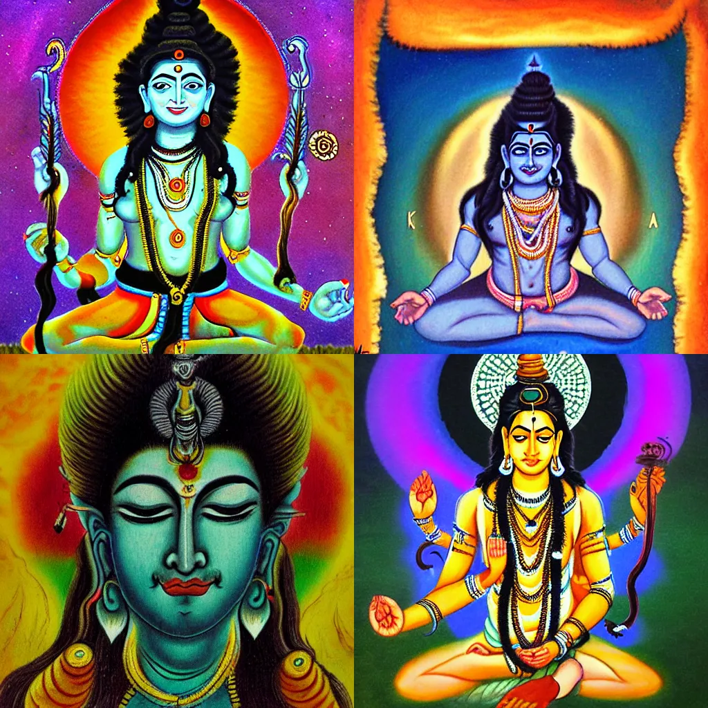 Prompt: Shiva by Amarchitrkatha,