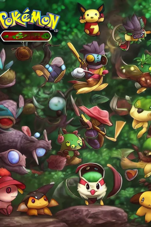 Prompt: teemo, a pokemon trading card of teemo, highly detailed pokemon trading card screenshot