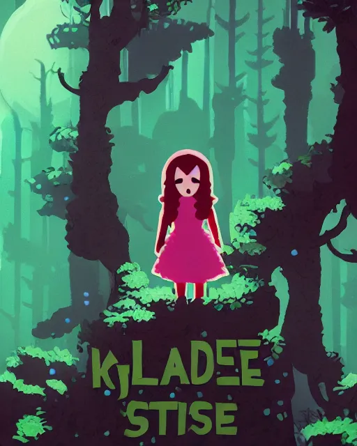 Prompt: poster for a slasher film about Madeline from Celeste