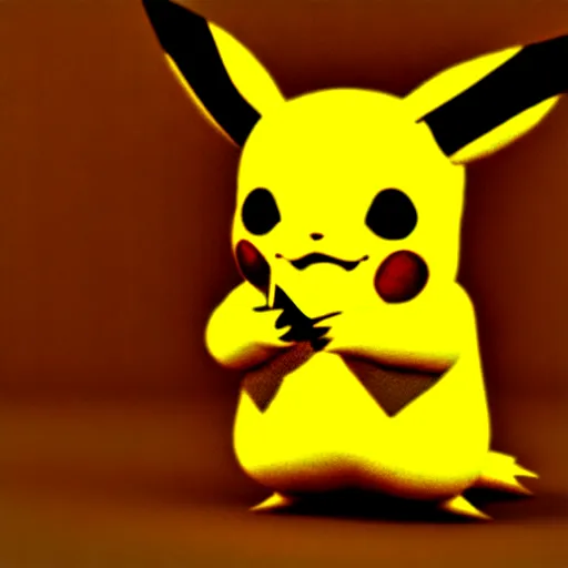 Image similar to pikachu smoking a joint, unreal engine 5