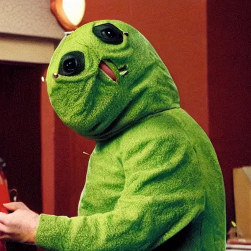 Prompt: bob odenkirk as pistachio disguisey dressed in a turtle suit in the movie master of disguise ( 2 0 0 2 )