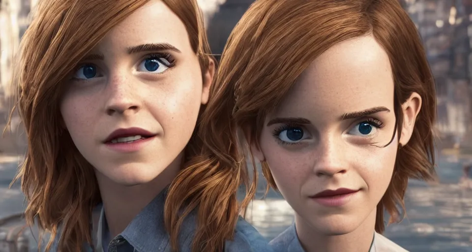 Prompt: A photo of an upcoming Pixar movie about emma watson, rendered in Unreal Engine, 8K concept art, detailed, cohesive, mixed media, volumetric lighting, ambient occlusion, 8K 3D, shot on Kodak Ektar