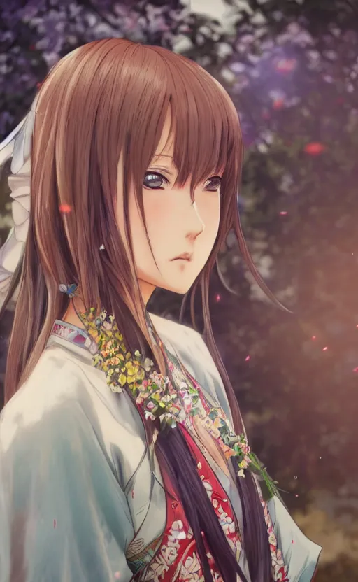 Prompt: anime style, side portrait, a girl walking, summer festival in background, yukata clothing, battlefield in background, hair down, symmetrical facial features, real faces, from arknights, hyper realistic, 4 k, extreme detail, trending artstation, safebooru, realistic lighting, by alphonse mucha, greg rutkowski, sharp focus