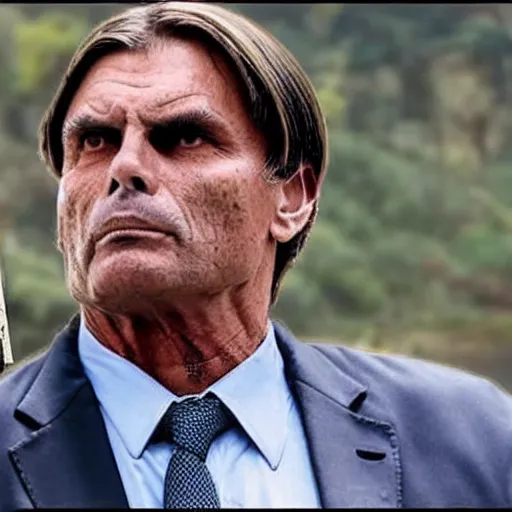 Prompt: bolsonaro, a still of Resident Evil 4