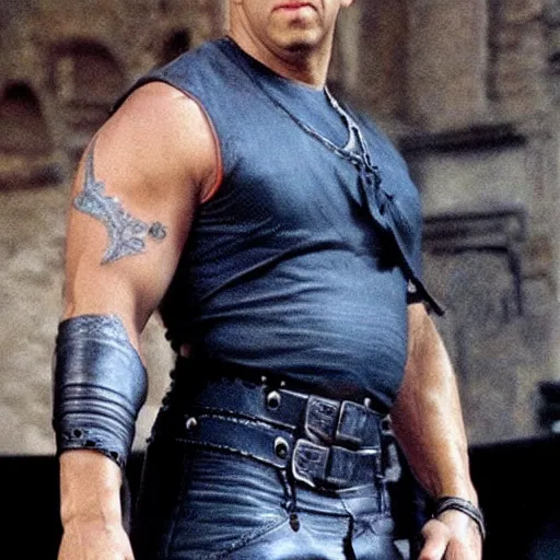 Prompt: Vin diesel in the 14th century