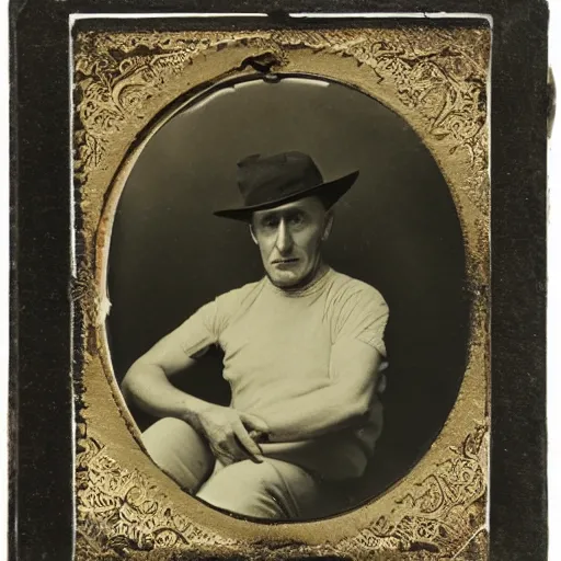 Image similar to Tintype photograph of primitive work of art, in the style of Marcel Duchamp, displayed in an ethnographic museum, archive material, anthropology, 1920s studio lighting.