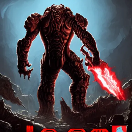 Image similar to monster from doom eternal