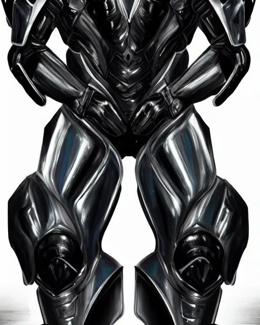 Image similar to iridescent sinewy smooth muscular male sleek glossy black pearlescent scifi armor with smooth black featureless helmet, neil nelson thedarkestseason, trending on artstation