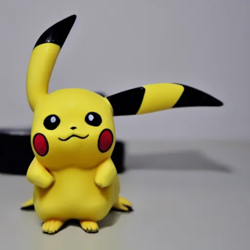 Prompt: pikachu made out of polished marble