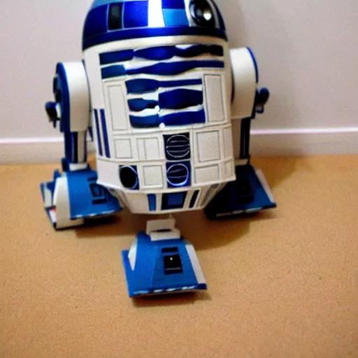 Image similar to r 2 d 2, felt