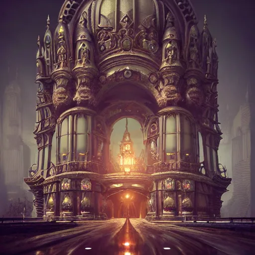 Image similar to supercar : by michal karcz, daniel merriam, victo ngai and guillermo del toro : ornate, dynamic, particulate, intricate, c elegant, highly detailed, centered, artstation, smooth, sharp focus, octane render