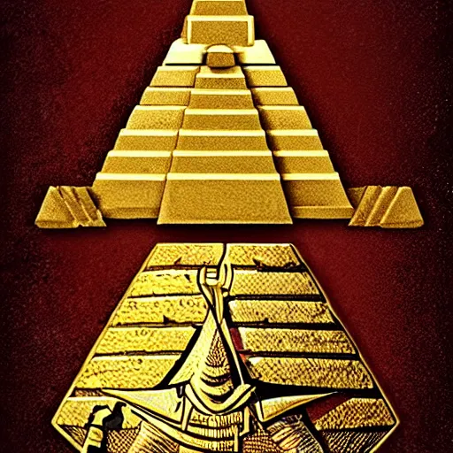 Image similar to gold african pyramid warrior rasta nike dunks sword sirius dogon tribal nile pharaoh jurgens digital art, golden ratio, art canvas, award winning, masterpiece artstation 8 k 1 5 0 mpx