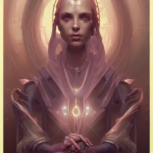 Image similar to portrait of a beautiful cybernetic mage, cyberpunk concept art by pete mohrbacher and seb mckinnon and beksinski and josan gonzales, digital art, highly detailed, intricate, sci-fi, sharp focus, Trending on Artstation HQ, deviantart, unreal engine 5, 4K UHD image