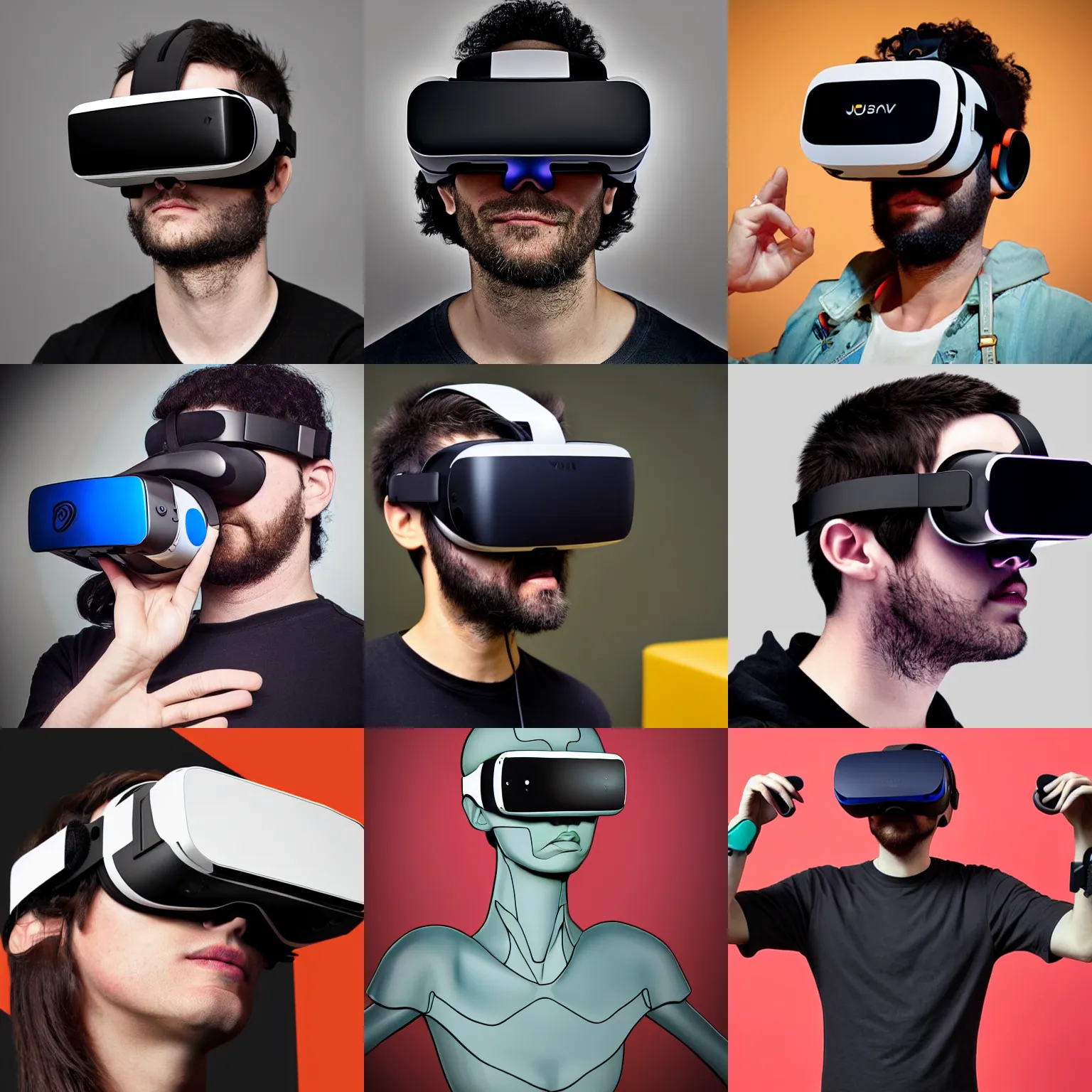 Prompt: VR Headset designed by Josan Gonzalez . in style of Josan Gonzalez