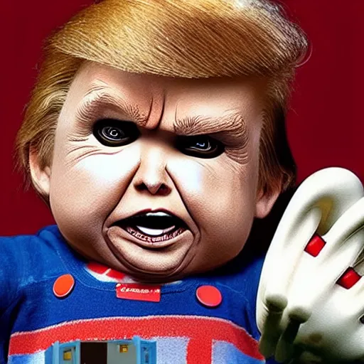 Image similar to “Trump as Chucky”