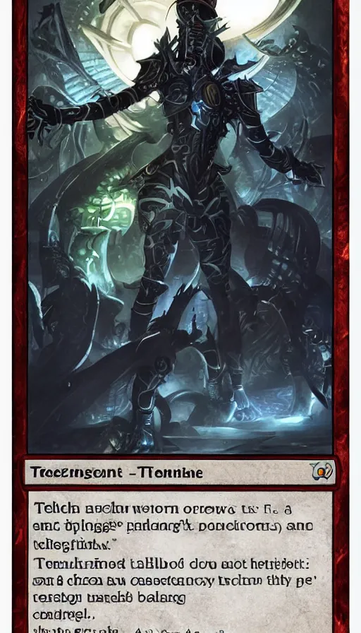 Image similar to techno artwork, from magic the gathering