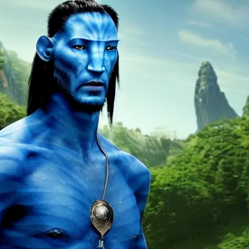 Prompt: Keanu Reeves as Avatar 4K quality super realistic