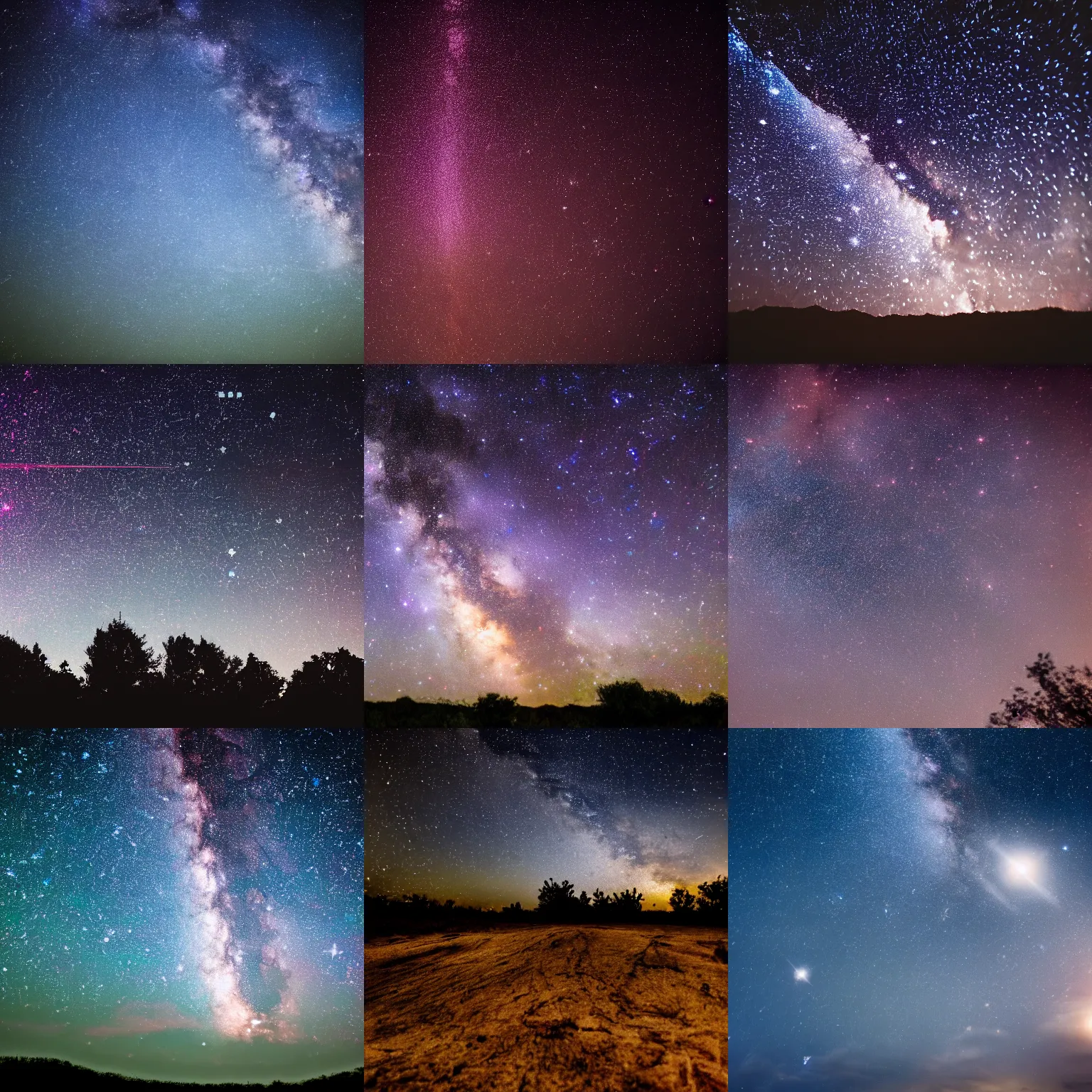 Prompt: HD Dslr professional photograph of a sky full of beautiful stars