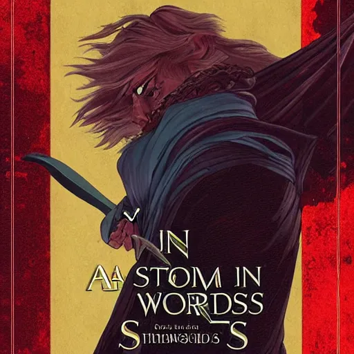 Image similar to a storm of swords digital art